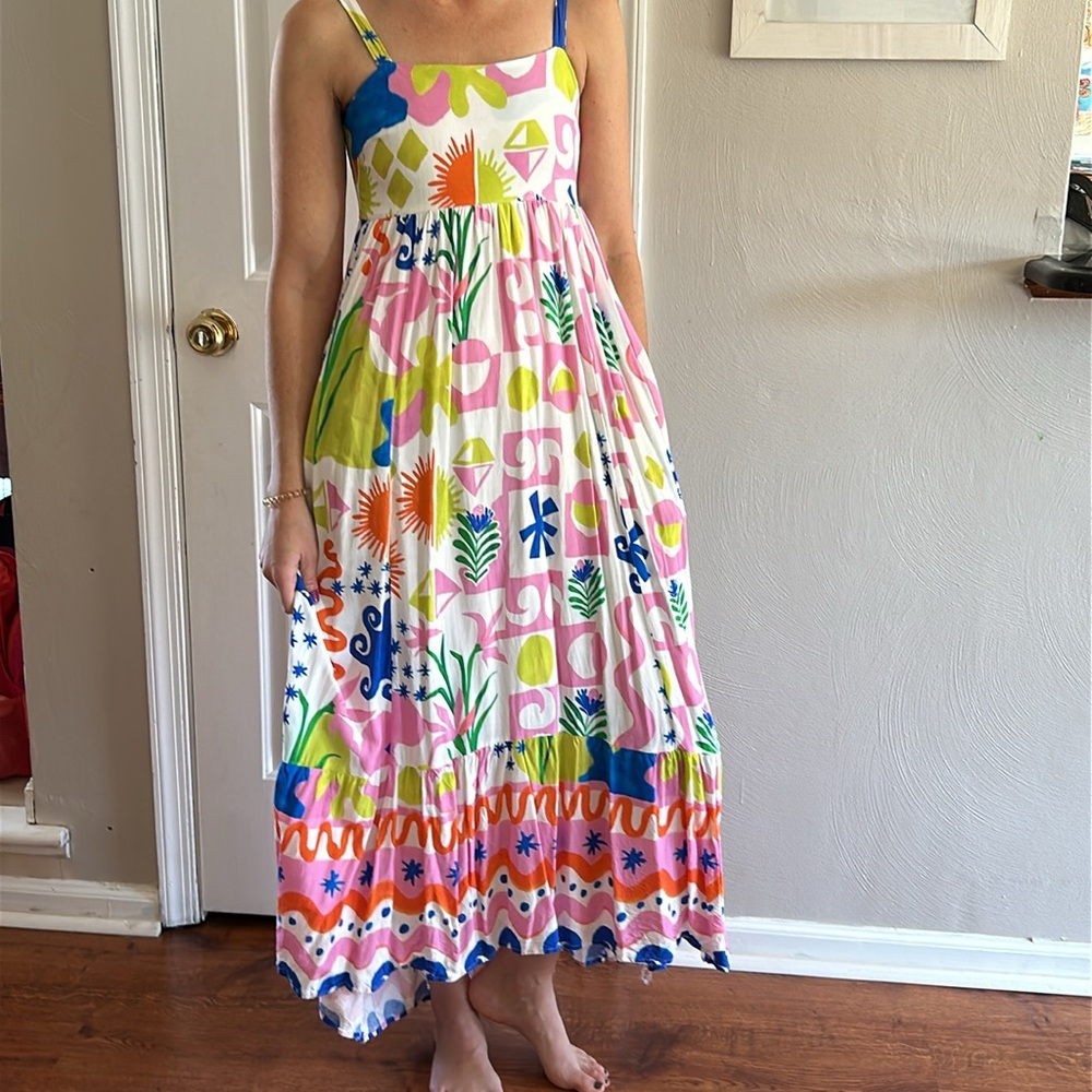 Bright and sunny maxi dress